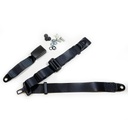 3pt Rear Static Seatbelt BLACK(220mm Webbing Bkl)
