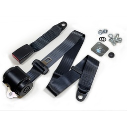 [73e2-268-00A] 3 Point Rear Inertia Seatbelt (Parcel-Shelf Mount) BLACK