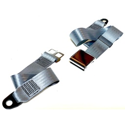 [25 1160 00GRY] Static Lap Belt - Classic - Bolt Down (Grey)