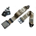 Classic Static Lap Belt with 90° Anchor Plates (BEIGE)