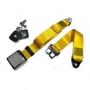 Classic Static Lap Belt with 90° Anchor Plates (YELLOW)