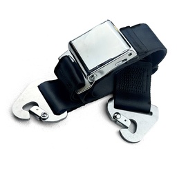 [25-1075-00BGE] 2 point Static Lap Belt - Pre 1973 Classic - Snap-Hook (Beige)
