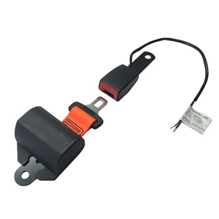 Retractable Lap Belt / Orange Webbing, 140mm 3 wire Buckle