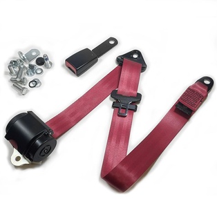 3pt Front Automatic Seatbelt (140mm Blade Bkl) RED 