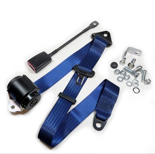 3pt Front Automatic Seatbelt (250mm Stalk Bkl) NAVY-BLUE