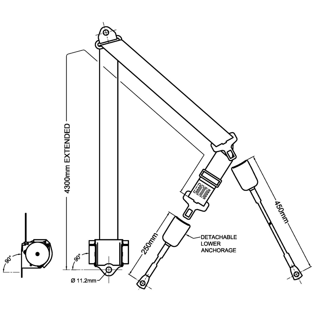 WHEELCHAIR OCCUPANT SEATBELT - ISO10542