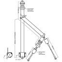 WHEELCHAIR OCCUPANT SEATBELT - HEIGHT ADJUSTABLE