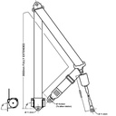 3pt Front Auto Seatbelt (CV) 4500mm Stalk Bkl