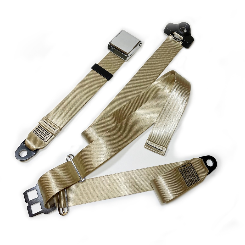 3point Static Lap & Diagonal Belt - Classic - Bolt Down