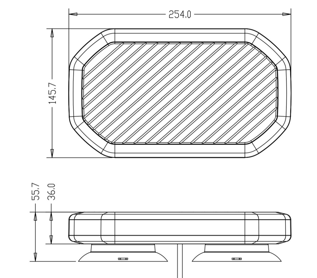 Mini LED Lightbar - Magnet Mount - R65