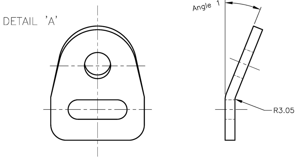 AP-43 ANCHOR PLATE 15.5mm HOLE (FLAT)
