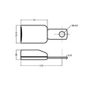 K12 Buckle - 115mm Blade (Ø11.5mm Mounting Hole)