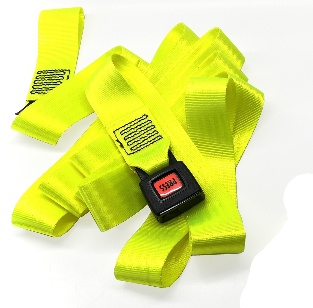 [9900-009-03A] Wheelchair Winch Strap - 3.5 metre YELLOW
