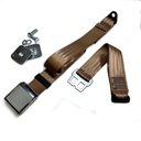 Classic Static Lap Belt with 90° Anchor Plates (TAN)