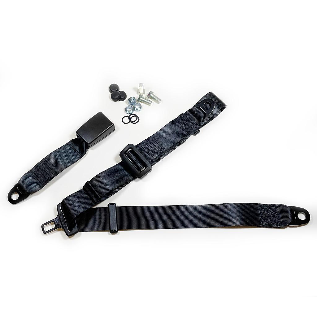 [72e1-065-08A] 3 point Static Lap & Diagonal Seatbelt - Rear (Navy-Blue)