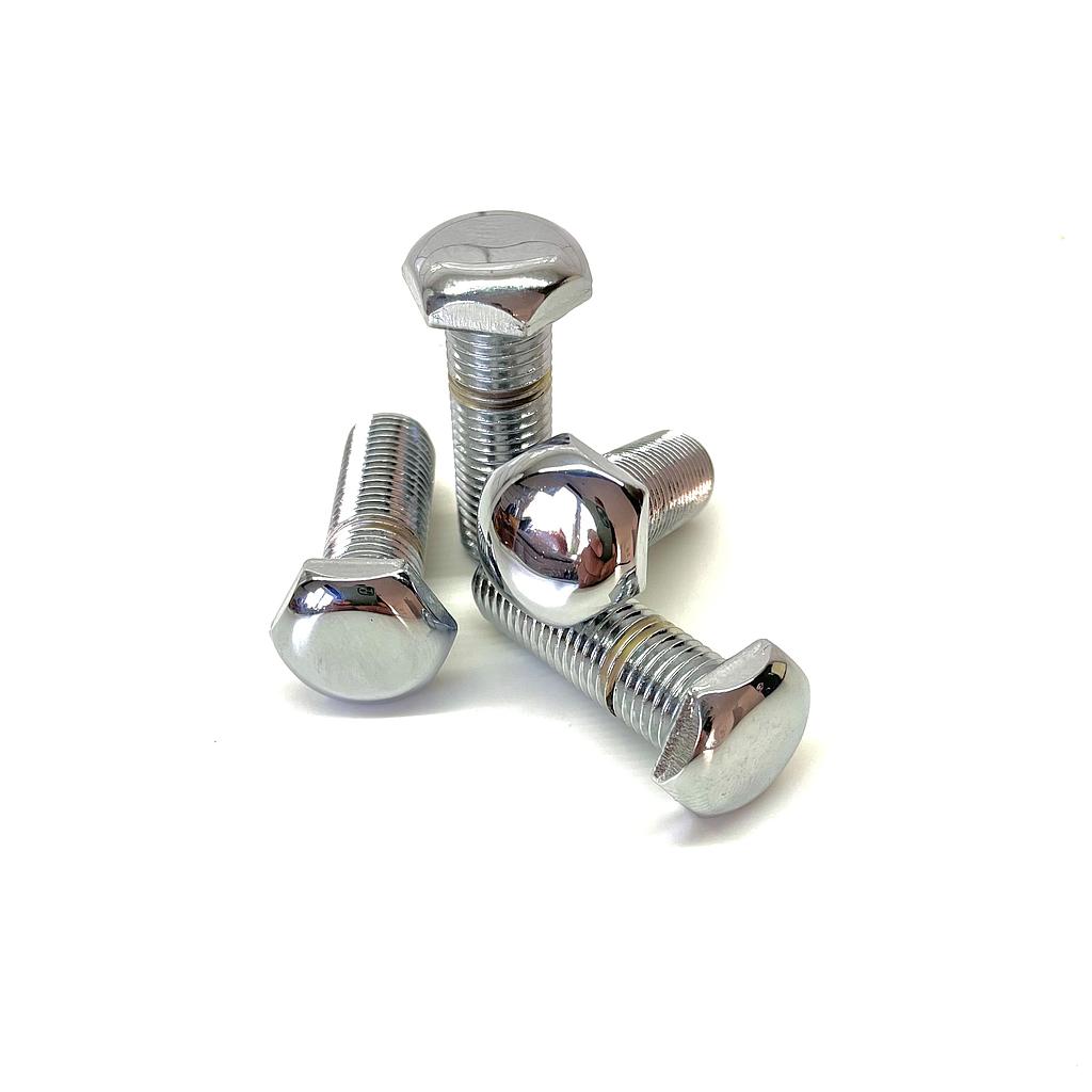 [60-0392-CRx4] Seat Belt Bolt KIT, 4 x Polished Chrome (Domed Head) 7/16UNF (32mmm)